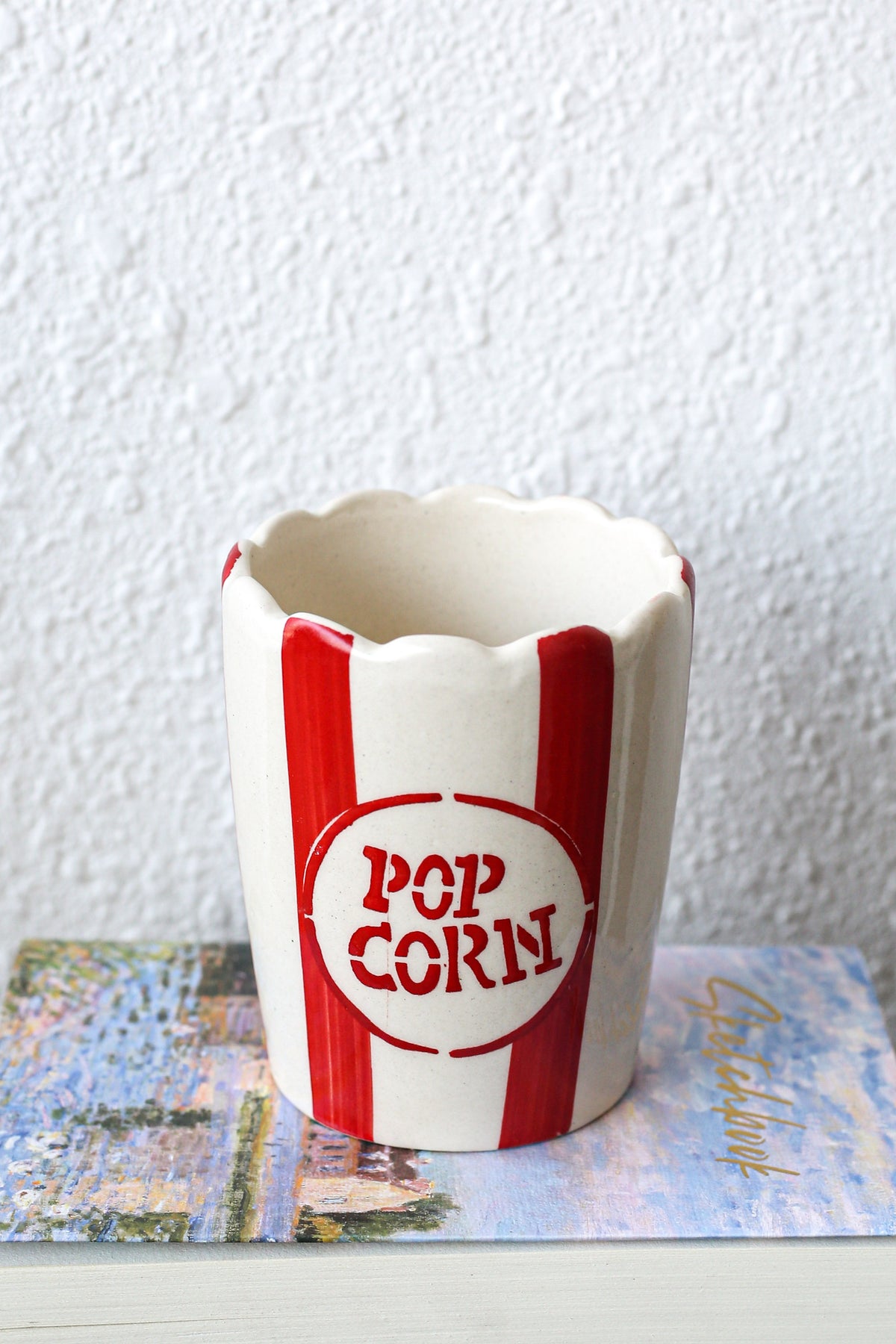 Movie Night Striped Popcorn Cup