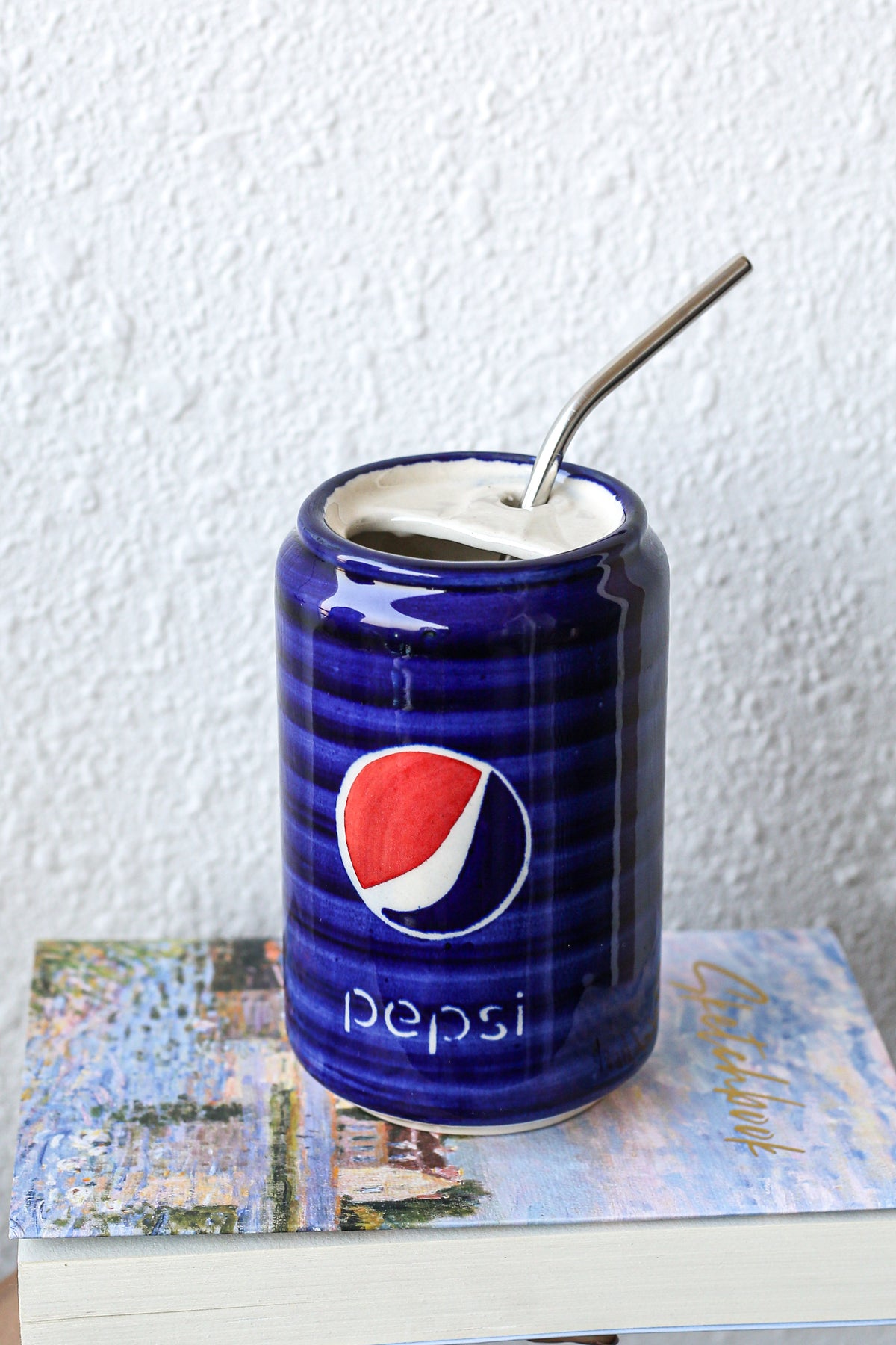 Blue Pepsi Can-Style Sipper