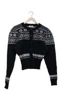 Monochrome Snowflake Cardigan