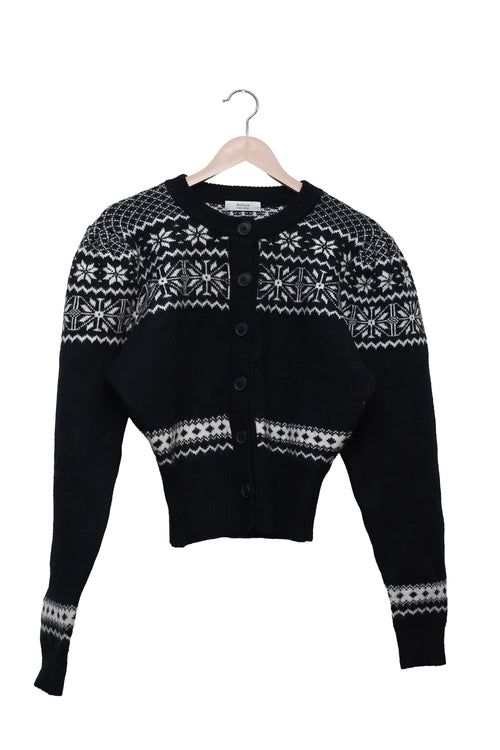 Monochrome Snowflake Cardigan