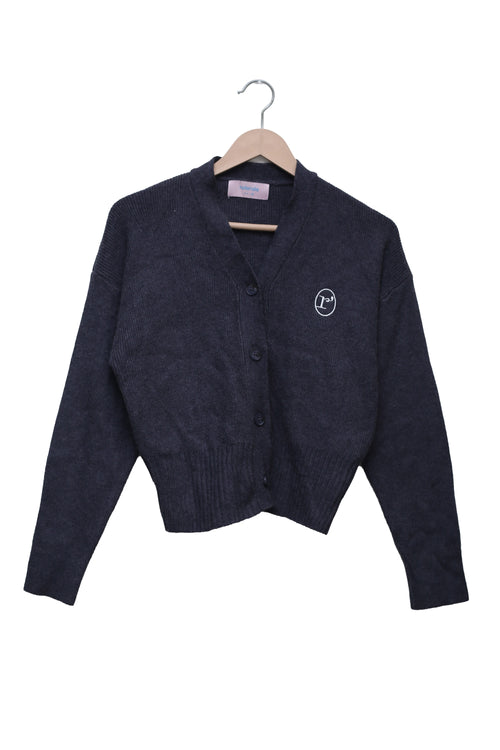 Navy Campus V-Neck Cardigan