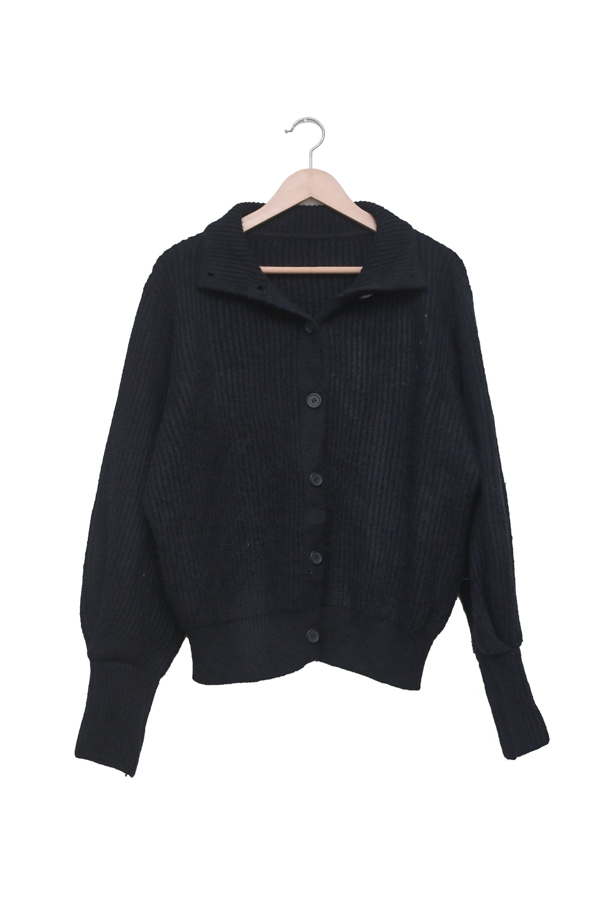 Black Campus Crush Collared Cardigan