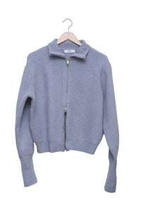 Periwinkle Daydream Two-Way Zip Cardigan