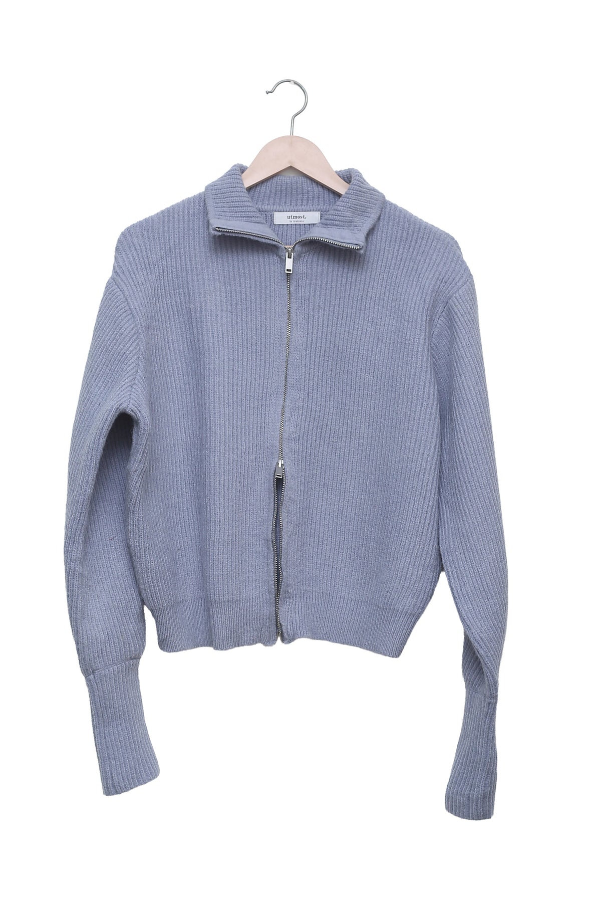 Periwinkle Daydream Two-Way Zip Cardigan