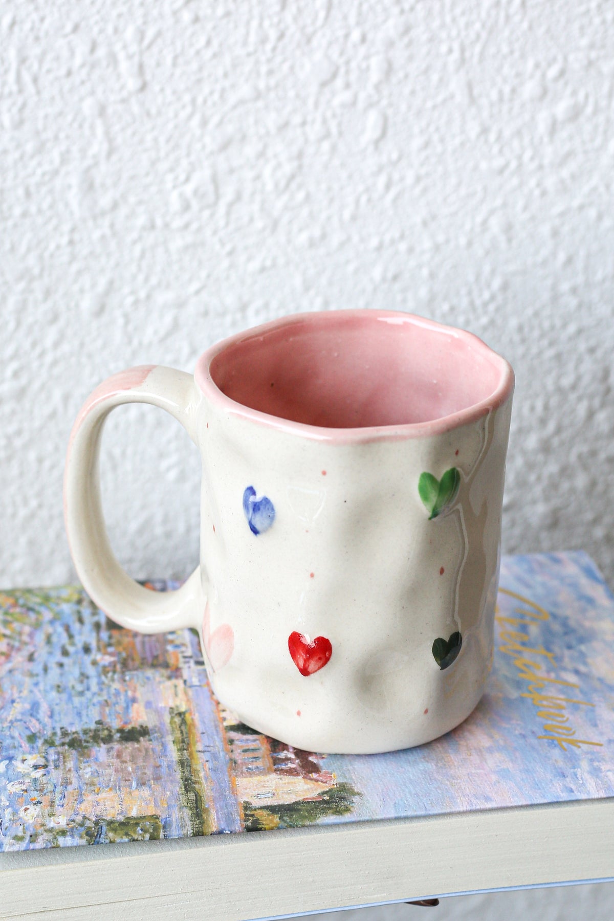 Rainbow Hearts Happy Sip Mug