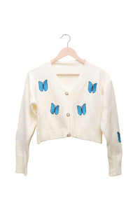 Blue Butterfly Effect Cardigan"