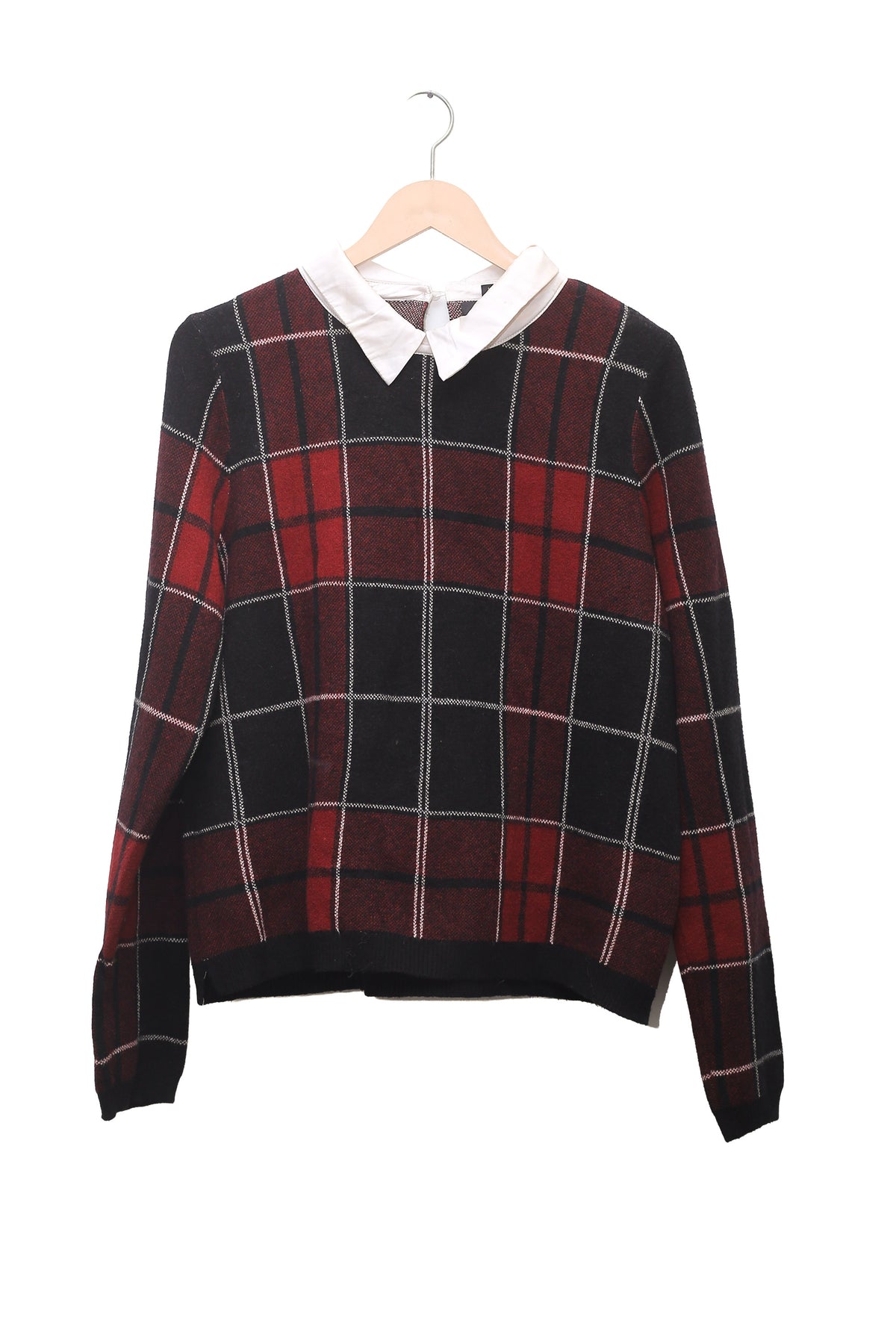 Oxford Tartan Collar Sweater