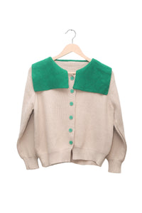 Matcha Collar Cream Cardigan