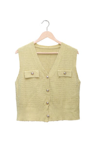 Pistachio Pocket Knit Vest
