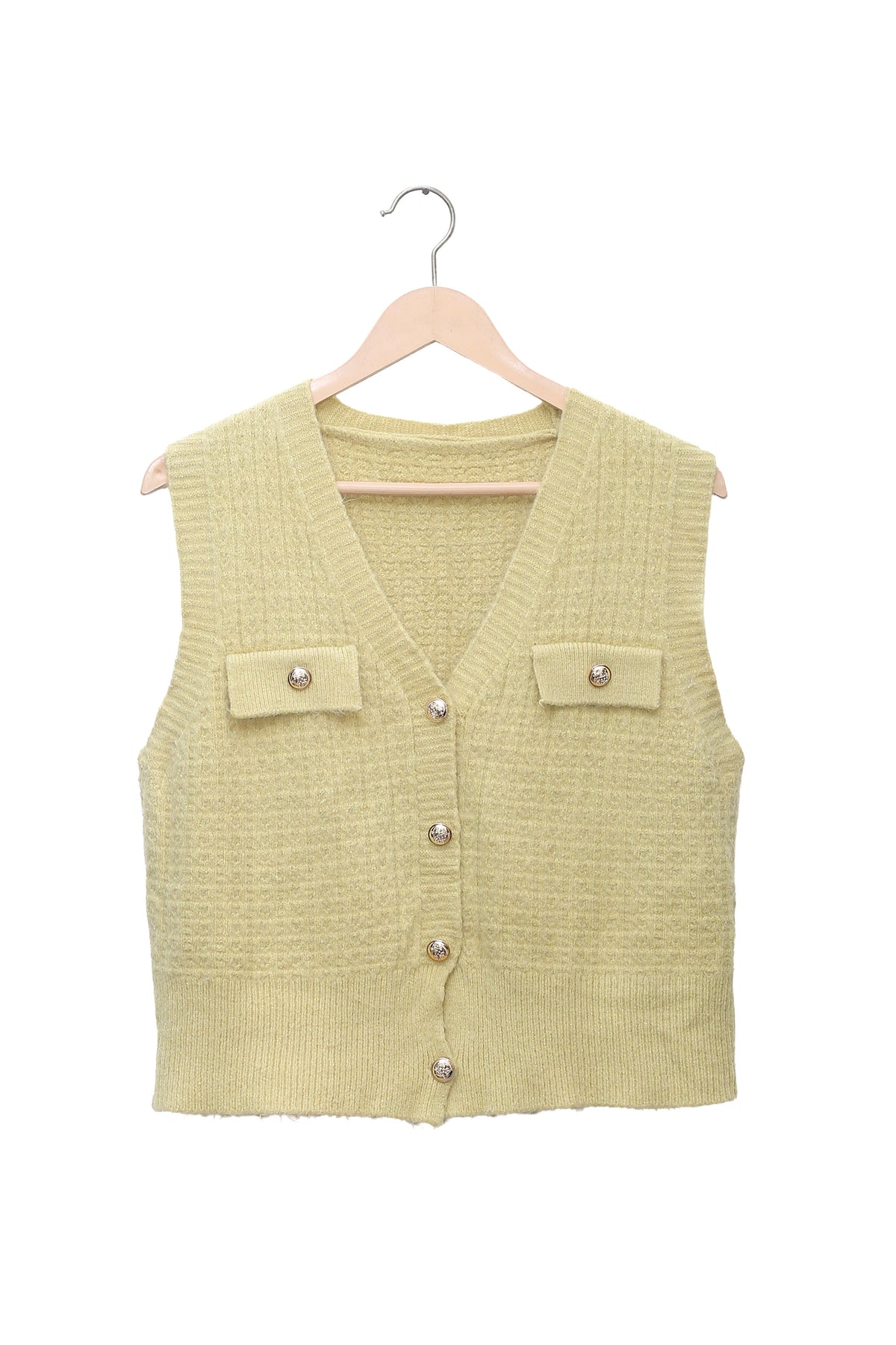 Pistachio Pocket Knit Vest