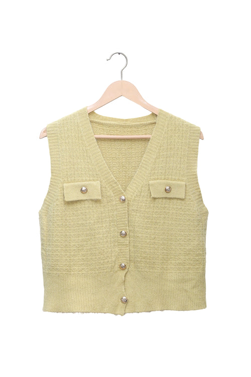 Pistachio Pocket Knit Vest