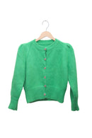 Emerald Heart Button Cardigan
