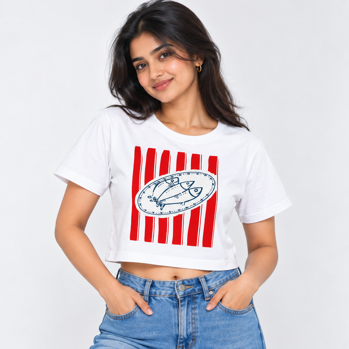 Retro Club Crop Top"