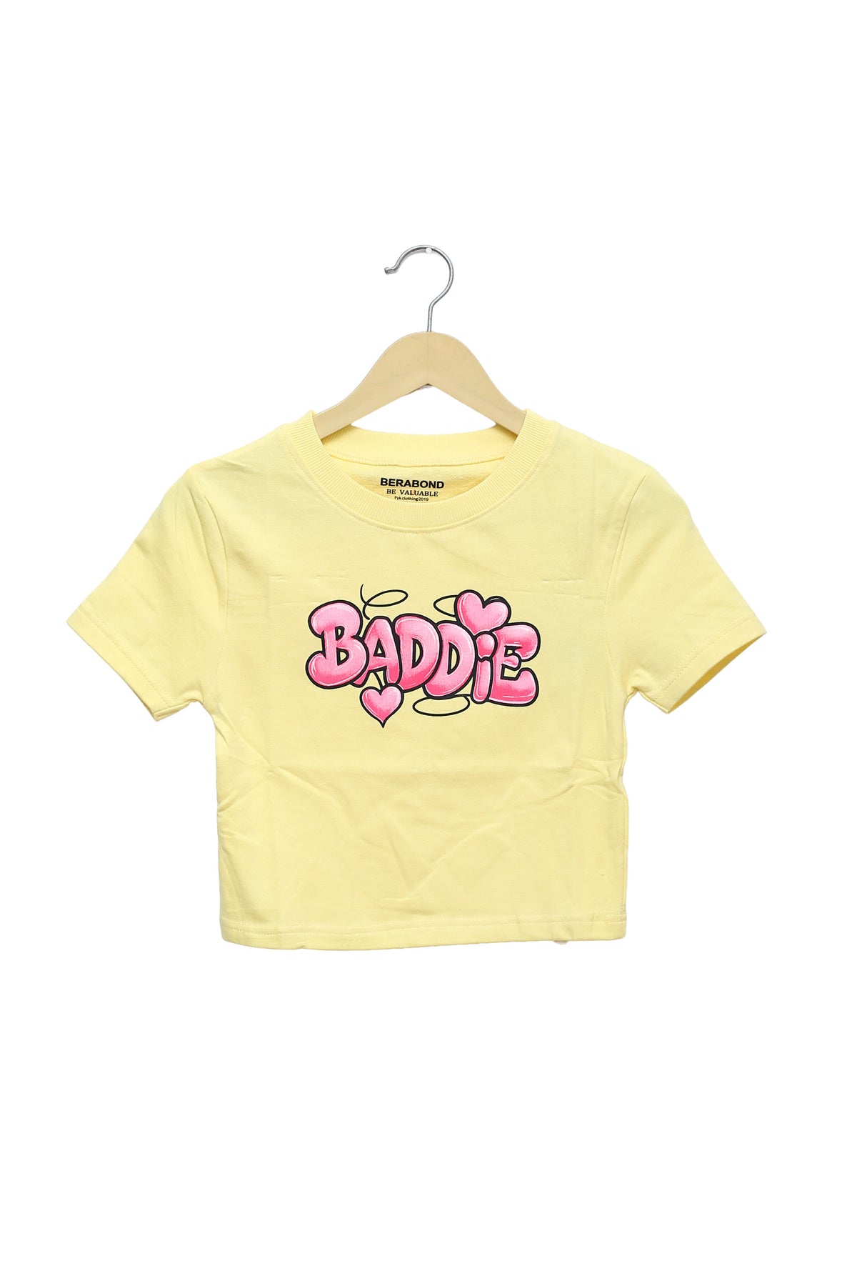 Butter Yellow Baddie Baby Tee