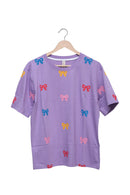 Lilac Bow Party Relaxed Tee