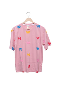 Blush Bow Party Relaxed Tee