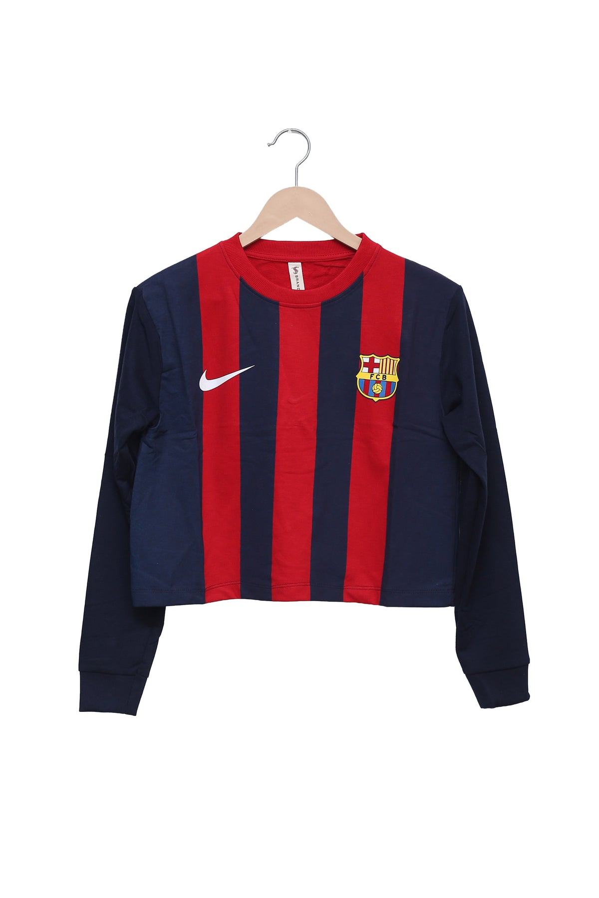 Barca Match Day Stripe Crop Top