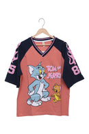 Tom & Jerry Chaos Duo Coral Jersey Tee