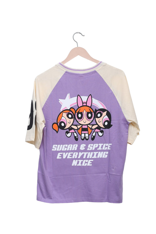 Powerpuff Squad Lilac Jersey Tee