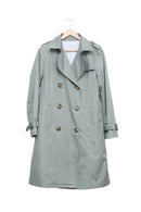Sage Green Slow Sunday Longline Trench (Unisex)