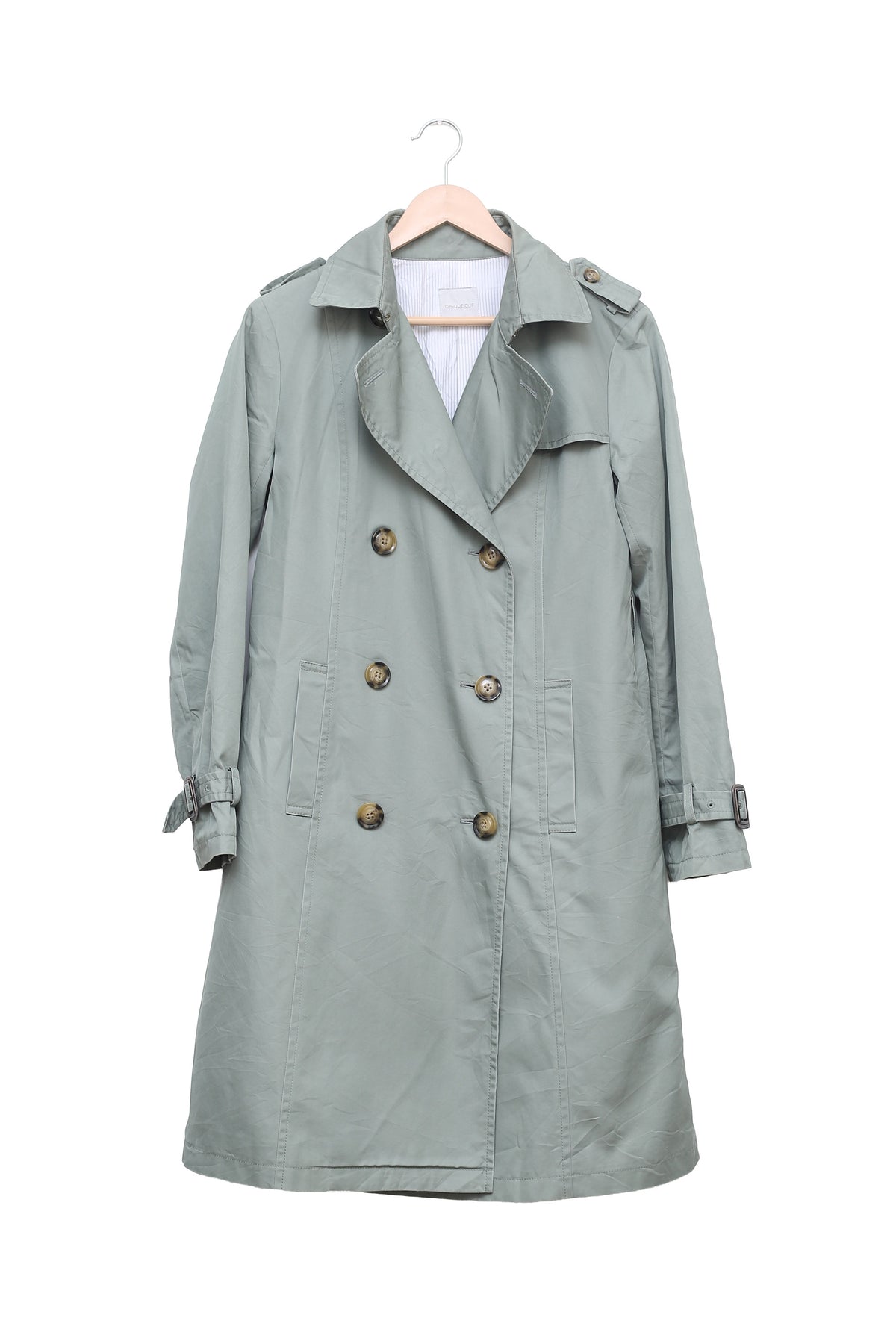 Sage Green Slow Sunday Longline Trench (Unisex)