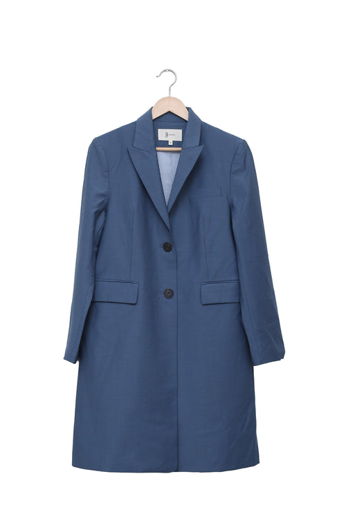 Blue Boss Mode Longline Blazer Coat (Unisex)