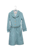 Aqua Daydream Rounded Collar Trench