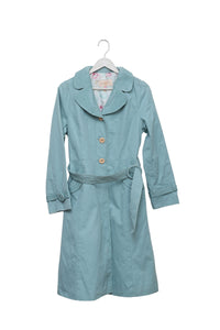 Aqua Daydream Rounded Collar Trench