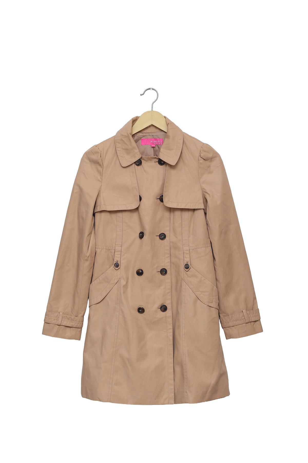 Camel Retro Muse Double Breasted Coat