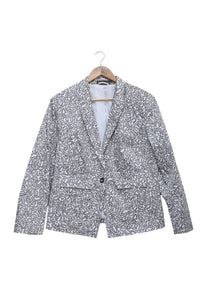 Ivory Floral Outline Blazer