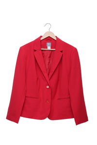 Scarlet Power Play Two Button Blazer