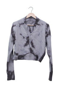 Storm Tie-Dye Pin Cardigan