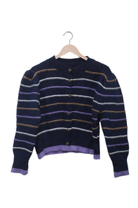 Midnight Heritage Stripe Cardigan