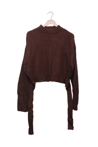 Mocha Batwing Knit Sweater