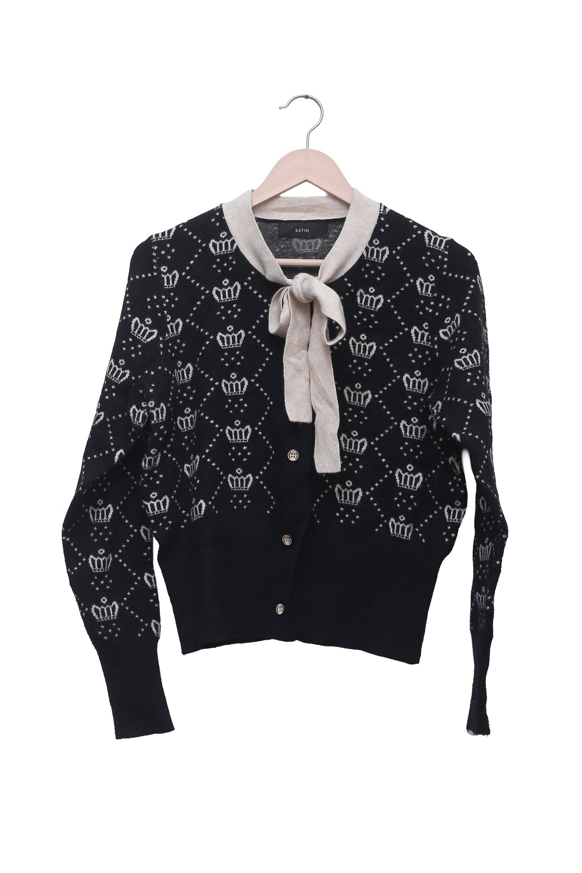 Royal Bow Crown Cardigan