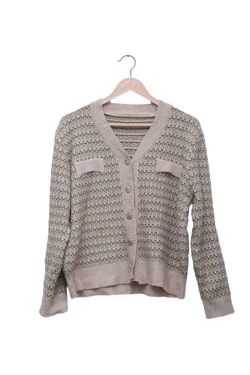 Oatmeal Heritage Pocket Cardigan