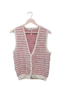 Coral Dot Knit Vest