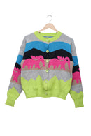 Neon Elephant Colourblock Cardigan