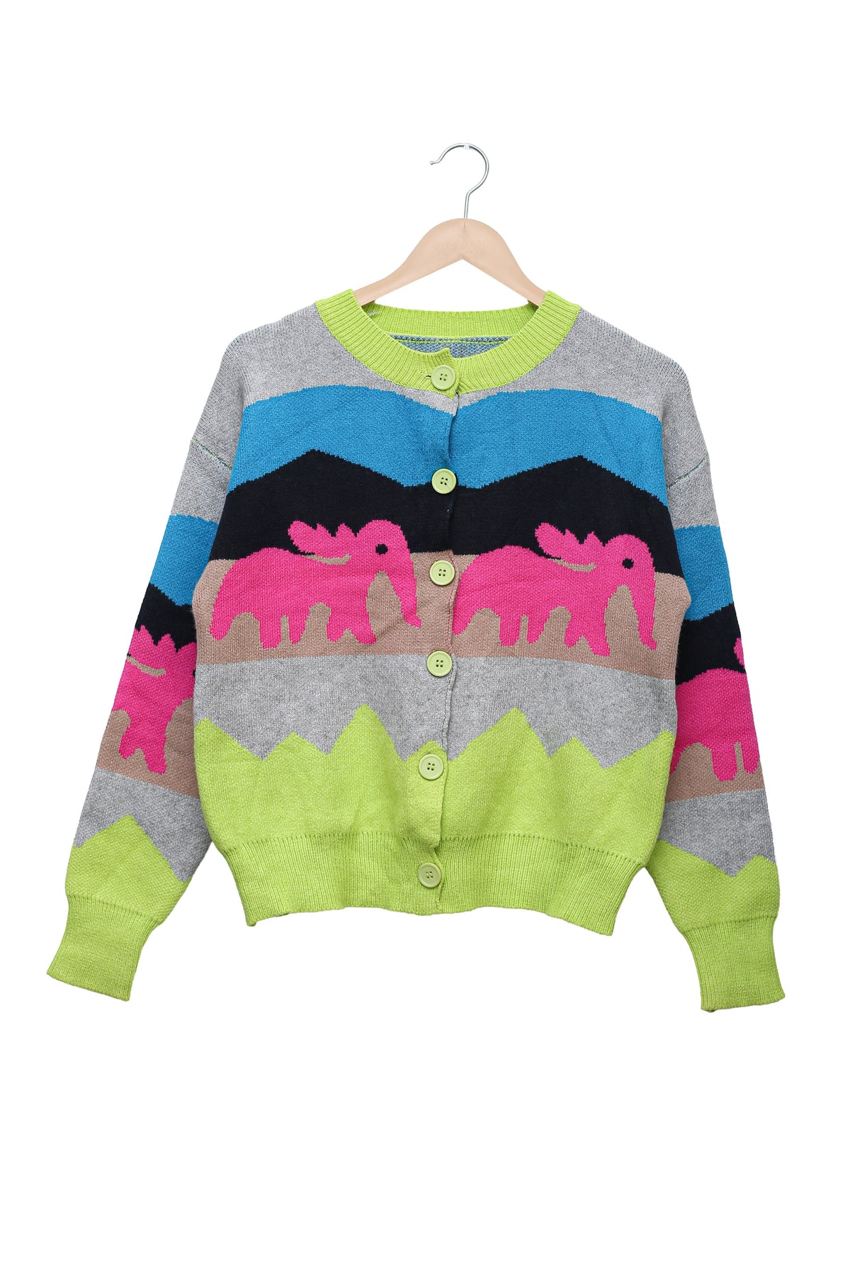 Neon Elephant Colourblock Cardigan