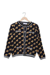Midnight Golden Cat Cardigan
