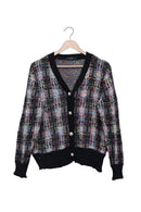 Confetti Crush Check Cardigan
