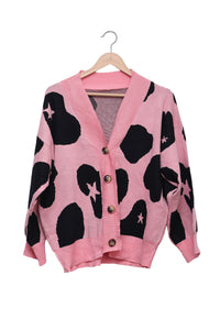 Pink Star Crush Spotted Cardigan