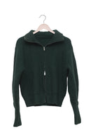 Forest Off-Duty Ribbed Zip Cardigan