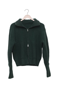 Forest Off-Duty Ribbed Zip Cardigan