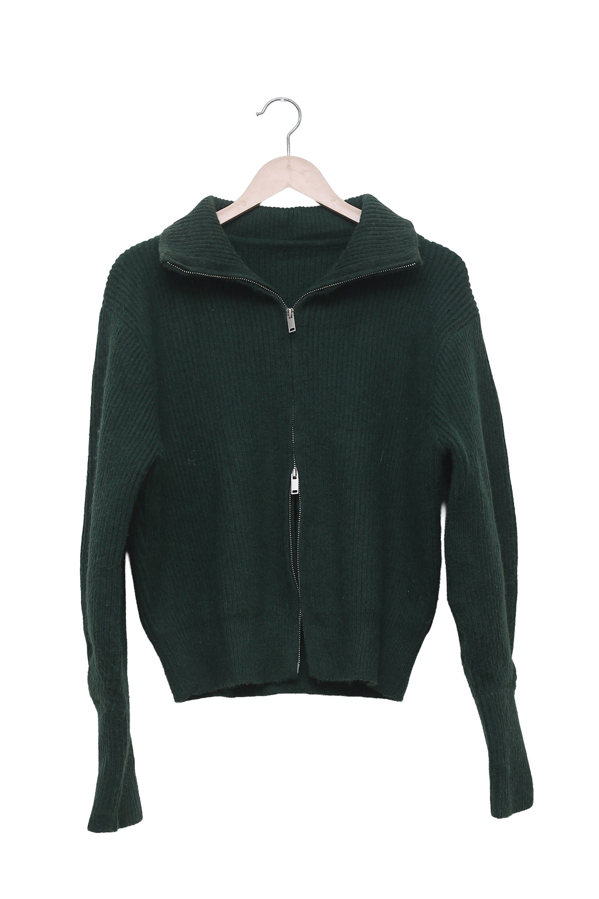 Forest Off-Duty Ribbed Zip Cardigan