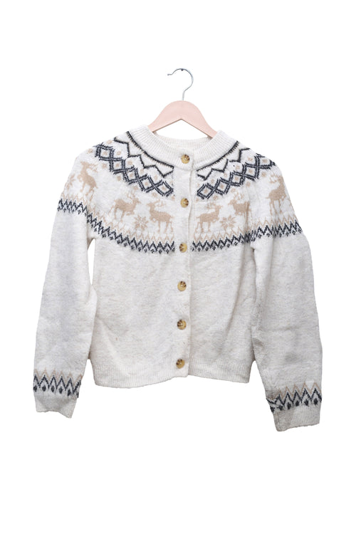 Snowy Reindeer Fair Isle Cardigan