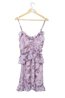 Lilac Rose Ruffle Cami Dress