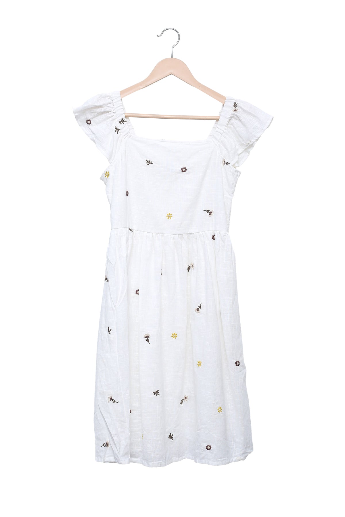 White Meadow Embroidered Dress