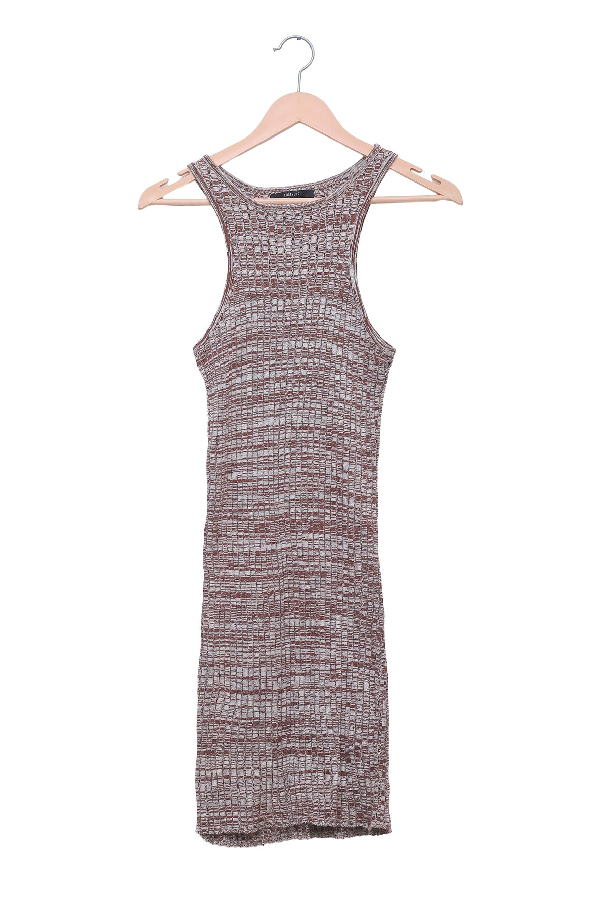 Mocha Marled Racer Knit Dress