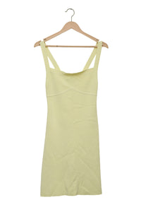Lime Bustier Strap Knit Dress